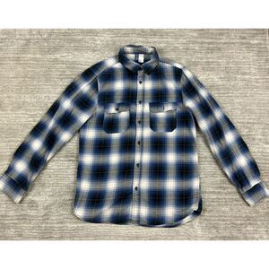 Divided by H&M Shirt Mens Small‎ Blue Plaid Button Down Collared Casual